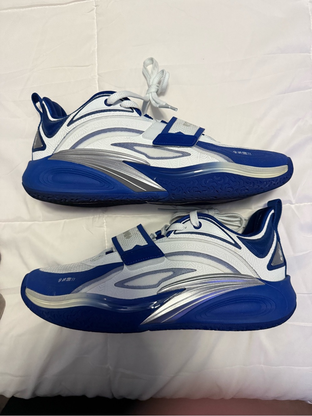 Men's ANTA Kai 1 Duke basketball shoes Blue and White - Performance